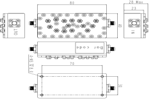 5G Bandpass Filter Operating from 3300-3800MHz JX-CF1-3300M3800M-S602 in Small Volume