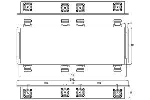 4*4 Degree Bridge Operating from 698-3800MHz JX-BC–698M3800M-6.1dBxF