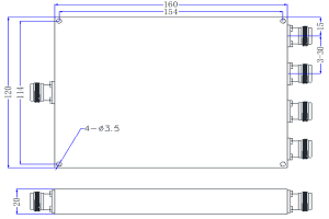 140-500MHz Power Divider for VHF/UHF solution