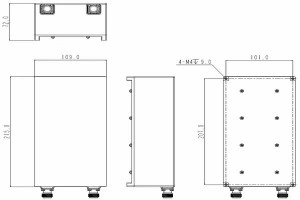 UHF Bandstop/Notch Filter Operating From 440-452MHz JX-BSF1-440M452M-35N