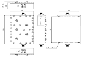 High Rejection 5G Band pass Filter Operating from 4957.5-5012.5MHz JX-CF1-4967M5012M-70S