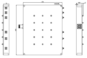 Low PIM 3/4/5G Cavity Combiner Operating from 758-821/925-960/1805-1880/2110-2170/2620-2690/3300-4200MHz  JX-CC6-758M4200M-4310FSF