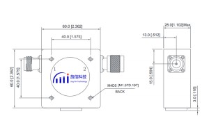 Coaxial Isolator N-F/M Connector 118-150MHz Low Insertion Loss JX-CI-148M150M-60NF