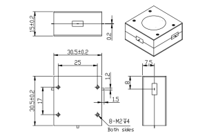 Drop-in Circulator Operating from 2-6GHz  JX-CT-2.0G6.0G-12PIN