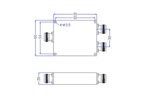 Power Divider N-F Connector 140-500MHz JX-PDx-140M500M-NF