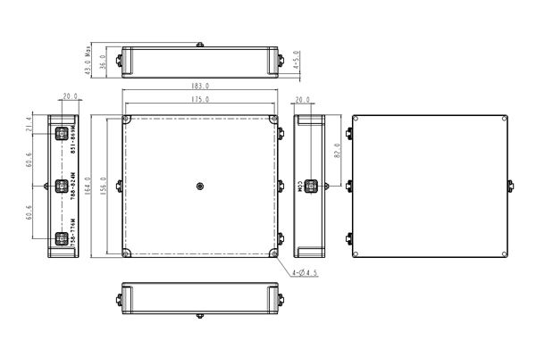 High Quality Multiplexer/Combiner - 3 Ways Cavity Combiner SMA-F Connector 758-869MHz Low Insertion Loss Small Volume JX-TRIPLEXER-813C  – Jingxin Technology