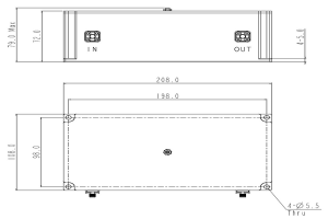 VHF Bandpass Cavity Filter Operating From 280-380MHz JX-CF1-280M380M-22S