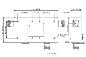 High isolation 146-174MHz double circulator for VHF solution