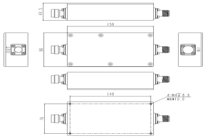 Bandpass Cavity Filter Operating From 2550-2590MHz JX-CF1-2550M2590M-N5