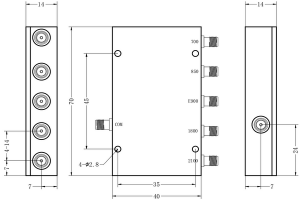 Factory wholesale Passive Rf Filter - SMA 5 Ports Combiner Operating For the Band of 700/850/900/1800/2100  JX-LCC5-758M2170M-S20  – Jingxin Technology