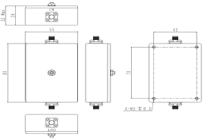 5G Bandpass Cavity Filter Operating From 3400-3600MHz JX-CF1-3400M3600M-45S