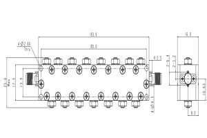 Bandpass Cavity Filter Operating From 5029-9871MHz JX-CF1-5029M9871M-15J