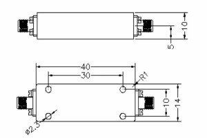 20-40GHz High Pass filter, manufacturer of RF filter, custom design available