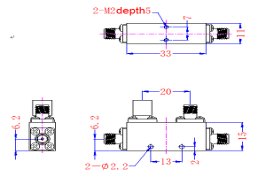 Wide bandwidth Directional Coupler Operating from 4.8-9.6GHz JX-DC-4.8G9.6G-20SF