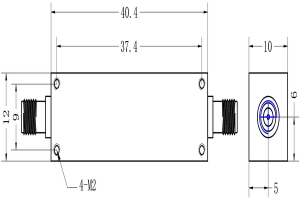 VHF Bandpass Lumped Component Filter Operating from 155-245MHz JX-LCF1-155M245M-S20