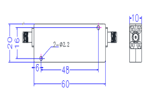 SMA Highpass Filter Operating from 1-18GHz JX-HPF1-1G18G-60SF